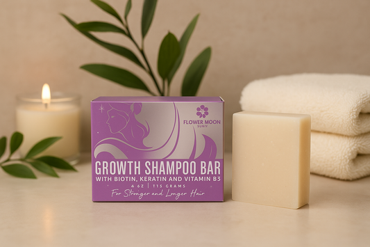 Hair Growth Shampoo Bar with Biotin, Keratin and Vitamin B5 - Flower Moon Shop