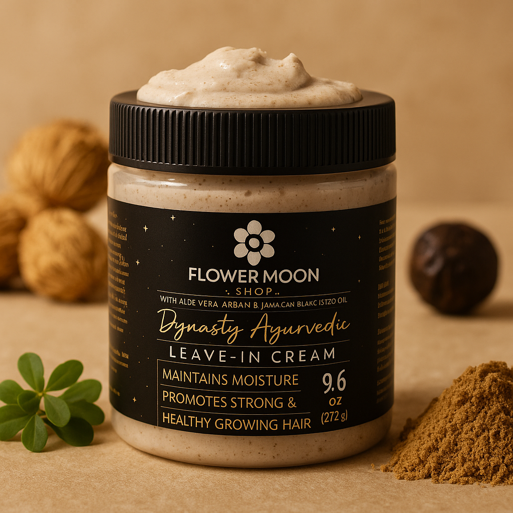 Jamaican Black Castor Oil and Brahmi Ayurvedic Leave-In Styling Cream - Flower Moon Shop