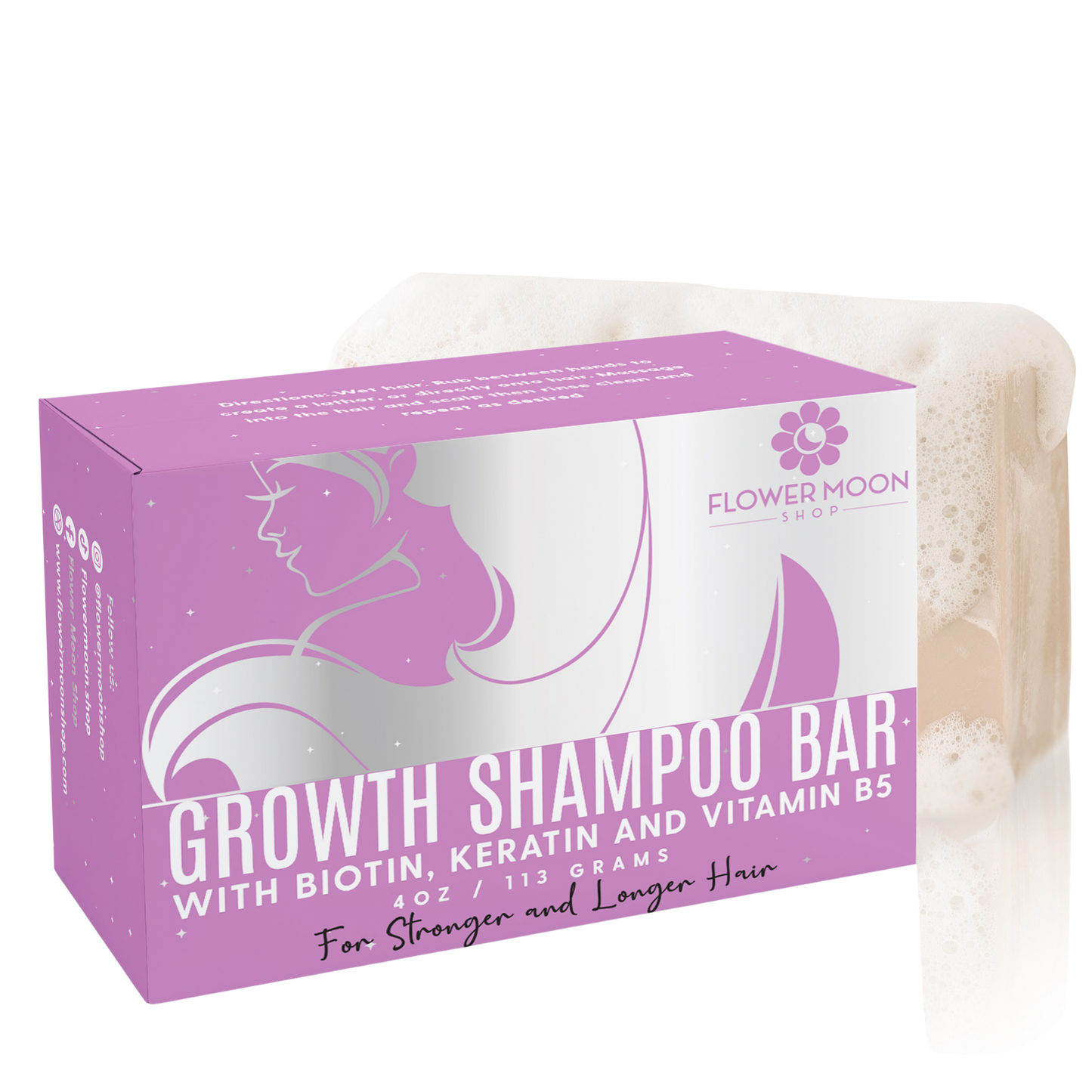 Hair Growth Shampoo Bar with Biotin, Keratin and Vitamin B5