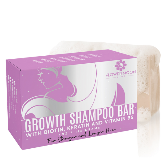 Hair Growth Shampoo Bar with Biotin, Keratin and Vitamin B5