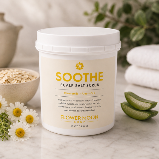 Chamomile, Aloe, Oat (SOOTHE) Scalp Scrub + Shampoo- For Salon & Private Label